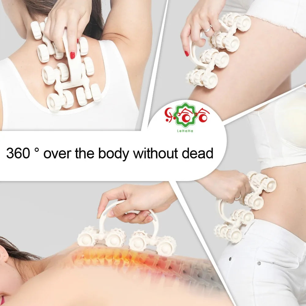 Roller Massager Sixteen-Wheel Body Massager Sixteen-Wheel Liniversal Massage Instrument Space Vehicle Roller Whole Neck Massage