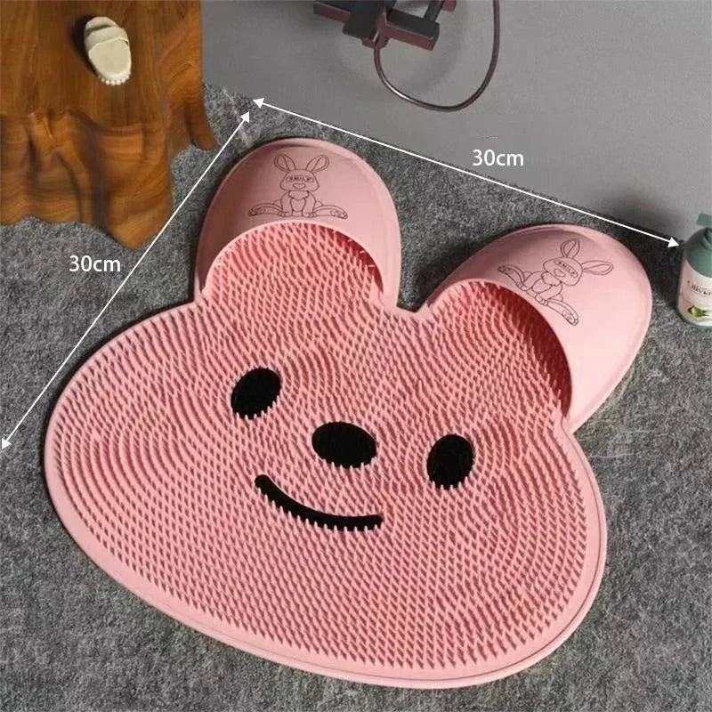 Rabbit Foot Rubbing, Foot Washing, Foot Massage, Anti-Slip Pad, Bathroom Scrubbing, Shower Room Floor Mat