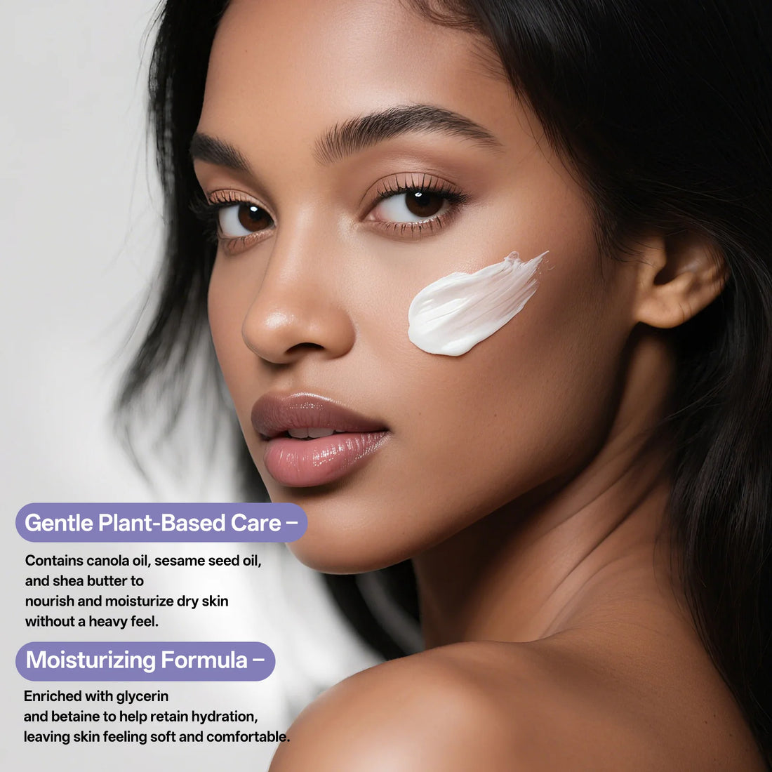 Hydrating Milk Moisturizer 50ml Deep Moisture Cream Shea Butter & Glycerin Repair Barrier Fade Fine Line Non-Greasy for All Skin