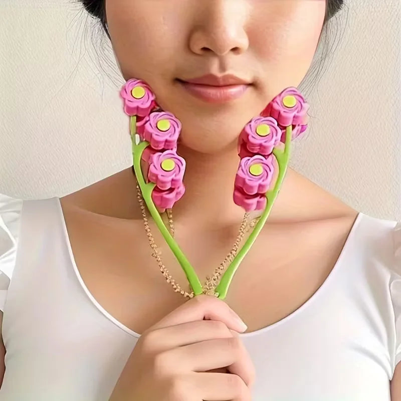V Facial Firming and Shaping Massage Roller - Facial Massager - Facial Massage (Caution advised for sensitive skin)