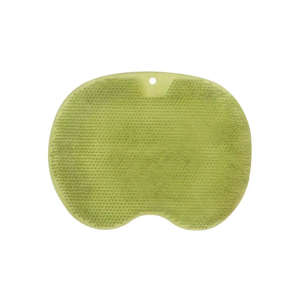 Shower Foot Scrubber Mat with Suction Cups, Non-Slip Exfoliating Foot Cleaner for Shower & Bath, Multi-Use Back Massager Pad
