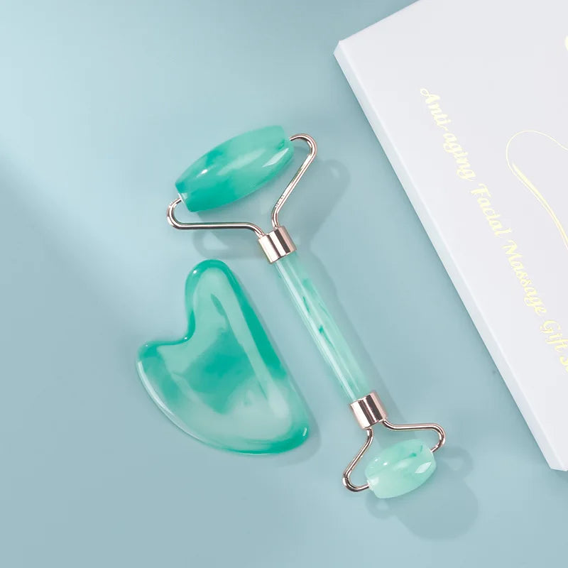 Gua Sha Massage Board Neck Anti Wrinkle Massager Tool Facial Skin Lifting Anti-Aging Face Roller Puffy Eyes Beauty Health Tools