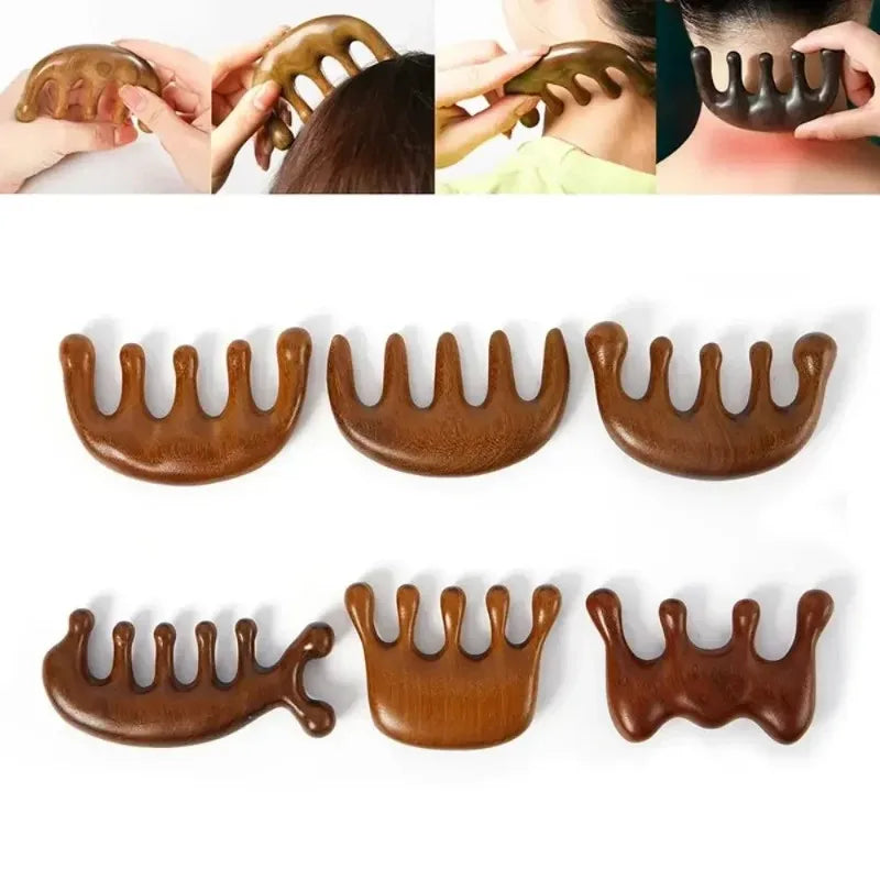 Gua Sha Massage Comb Wide Tooth Facial Massager for Head Face Scalp And Body Guasha Scraping Tool