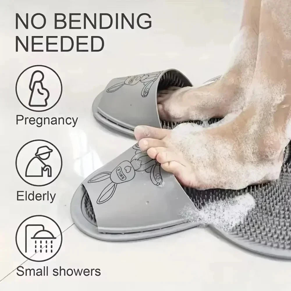 Rabbit Foot Rubbing, Foot Washing, Foot Massage, Anti-Slip Pad, Bathroom Scrubbing, Shower Room Floor Mat