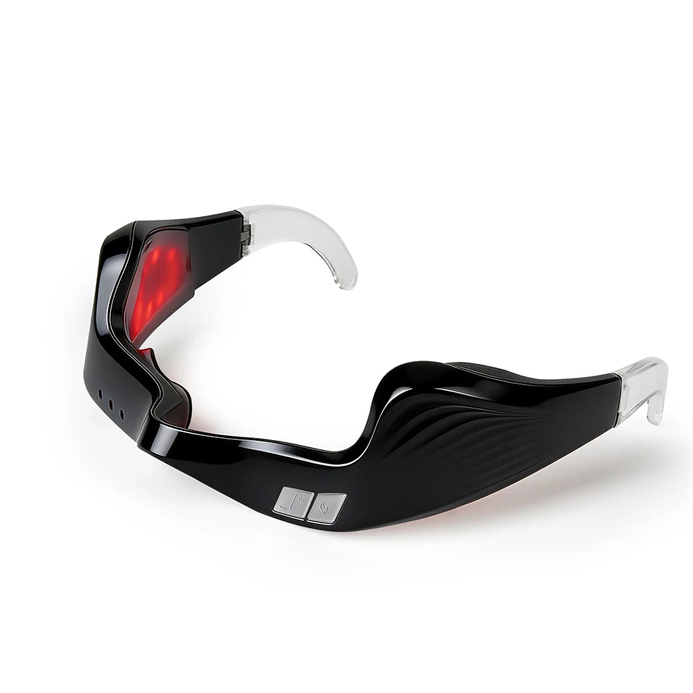 Electric Eye Massager Under-Eye Glasses Massager Eye Fatigue Relief Massager Red Light Relieves Eye Fatigue Eyes Massage Glasses