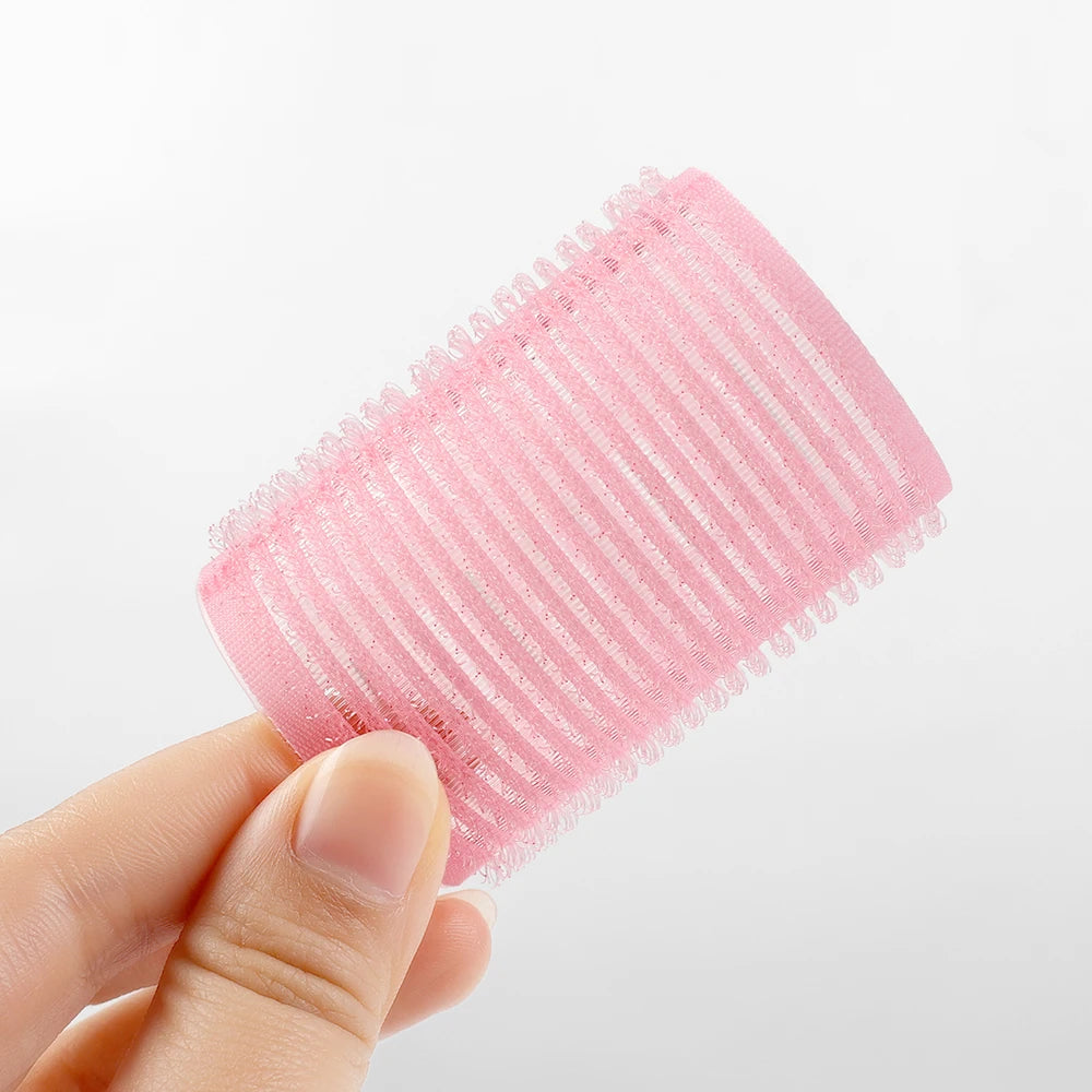 Heatless Self-Grip Hair Rollers Hair Curlers No Heat Hairs Bangs Volume Self-adhesive Hook&Loop DIY Women Hair Styling Accessory