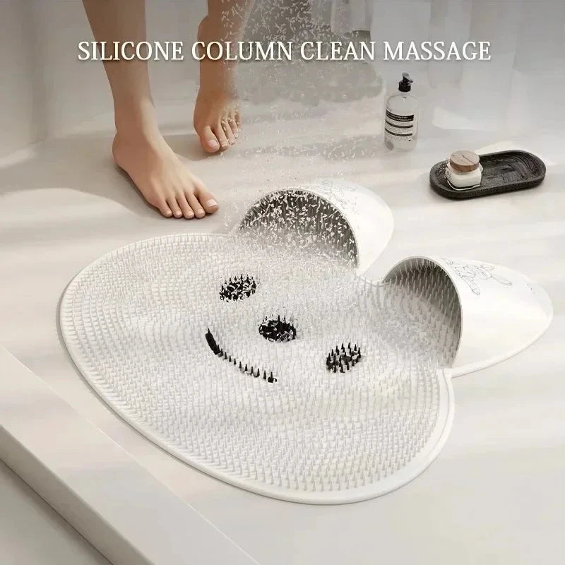 Rabbit Foot Rubbing, Foot Washing, Foot Massage, Anti-Slip Pad, Bathroom Scrubbing, Shower Room Floor Mat