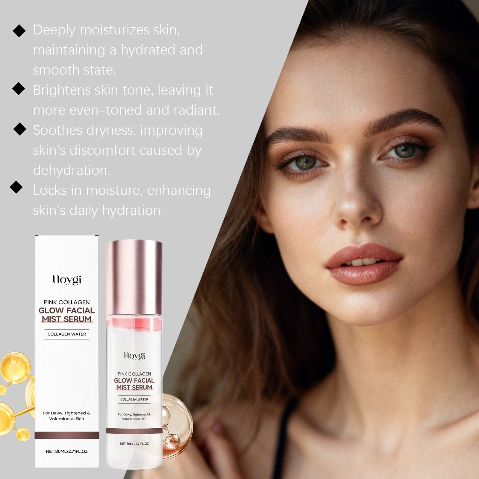 80ml Hydrating Mist for Anti Dryness Barrier Protection Long Lasting Moisturizing and Repairing Winter Luxury Daily Facial Care