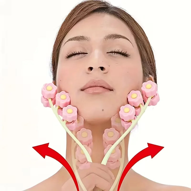V Facial Firming and Shaping Massage Roller - Facial Massager - Facial Massage (Caution advised for sensitive skin)