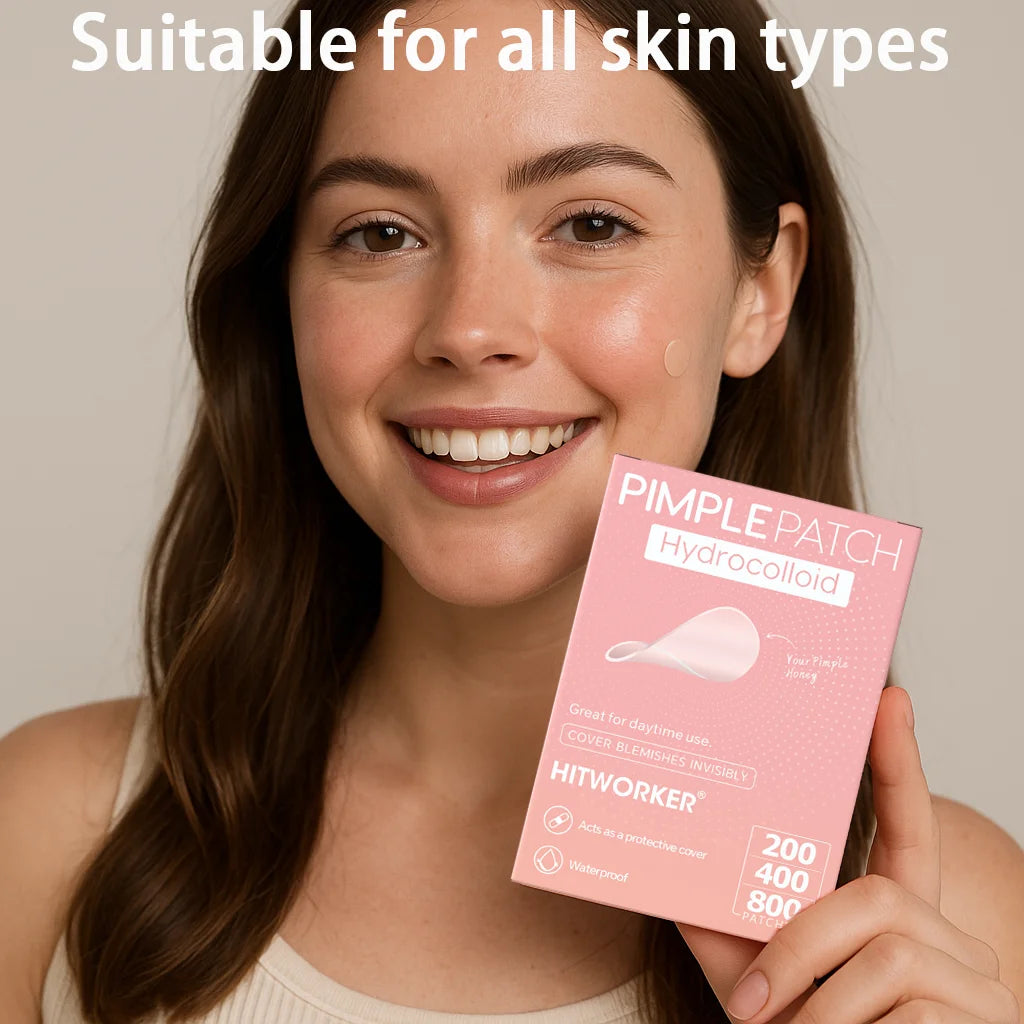 800/400/200 Pieces/Box of Deep Cleansing Water-Based Gel Pimple Patches, Effectively Covering Acne Patches, Holiday Gift