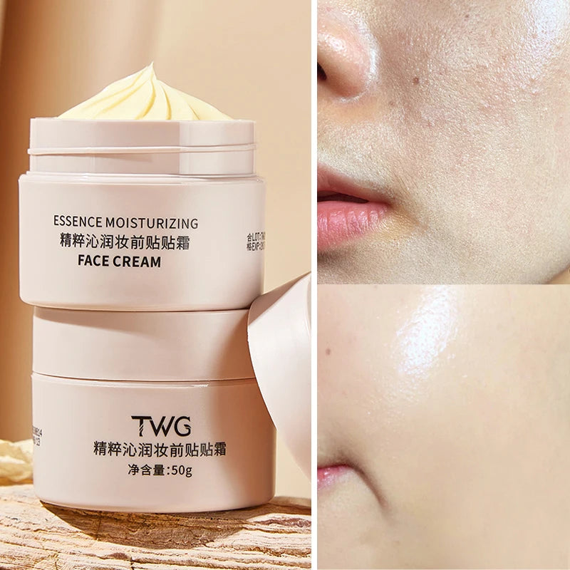 Apply the cream before makeup.Hydrating base cream,long-lasting hydration,Skin Care create natural base Firming Hydrating Makeup