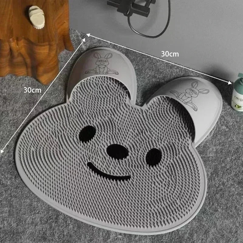 Rabbit Foot Rubbing, Foot Washing, Foot Massage, Anti-Slip Pad, Bathroom Scrubbing, Shower Room Floor Mat