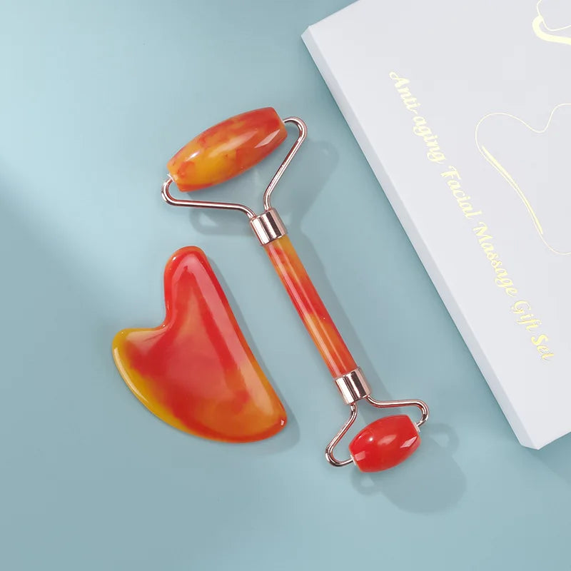 Gua Sha Massage Board Neck Anti Wrinkle Massager Tool Facial Skin Lifting Anti-Aging Face Roller Puffy Eyes Beauty Health Tools