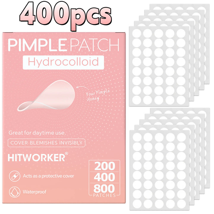 800/400/200 Pieces/Box of Deep Cleansing Water-Based Gel Pimple Patches, Effectively Covering Acne Patches, Holiday Gift