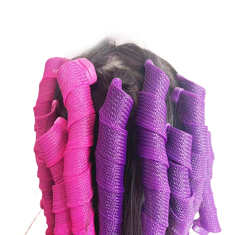 Heatless Hair Curlers Set For Effortless Styling Kit Hooks Safe Easy To Use Without Heat Damage Create Bouncy Spiral Curls