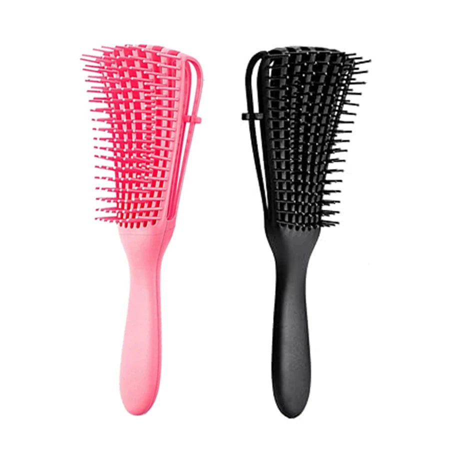 1Pc Detangling Brush for Afro America/African Hair Textured 3a to 4c Kinky Wavy/CurlyLong Hair, Knots Detangler Easy to Clean