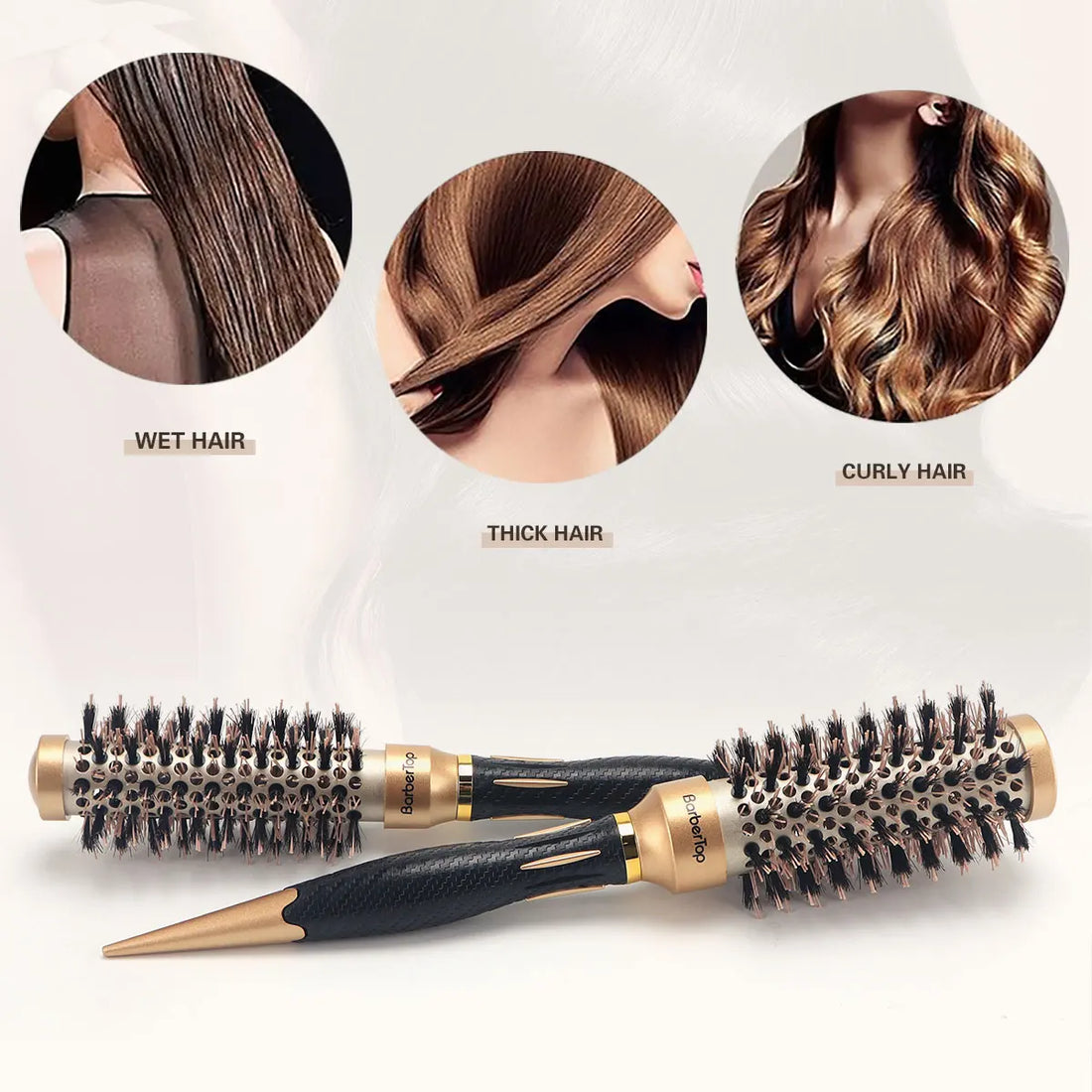 Salon Hairdressing Anti-static Hairdressing And Curling Styling Barber Hair Comb Women Wet Curly Hair Brush For  Styling Tool